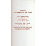  Eduardo De Filippo - libretto di sala del Teatro Manzoni di Milano 1980
